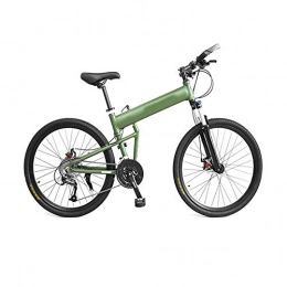 XGYUII Bike XGYUII 30 Variable Speed Bicycle Mountain Bike 17 Inch Aluminum Alloy Frame 26 Inch Wheel Unisex Lightweight Foldable Portable Exercise Commuter Outdoor Riding, Green