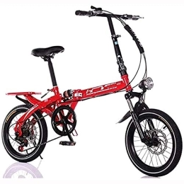 XHLLX Folding Bike XHLLX 20 Inch Folding Variable Speed Mountain Bike, Adult Student Damping Speed Folding Bikes Bicycle, for Teens And Adults, C