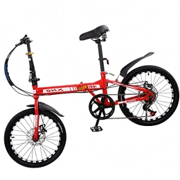XIANGDONG Bike XIANGDONG Mountain Bicycle Folding Bike Easy To Fold, Saddle Retractable, Small Space Occupation, Ergonomic, Anti-skid Tires 20 Inch Bike