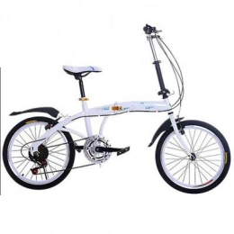 Xiaoplay Bike Xiaoplay Variable Speed Folding Bicycle 20 Inch Lightweight Mountain Bike Small Portable Adult Road Cycling Outdoor Travel Bike, White-20inch