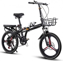XIN Folding Bike XIN Compact Folding Bike Bicycle Adult Student Outdoors Sport Mountain Cycling 16in / 20in High Carbon Steel Single Speed Portable Bike for Men Women Lightweight Folding Casual Damping Bicycle