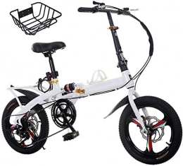 XIN Folding Bike XIN Folding Mountain Bike Bicycle Variable Speed Adult Studen t Cycling 16 / 20 Inch Ultra-light Portable Folding Bike for Men Women Lightweight Folding Casual Damping Bicycle (Color : A2, Size : 20in)