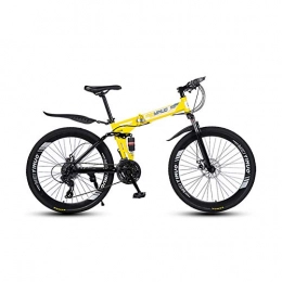 XINGXINGNS Bike XINGXINGNS 26" Folding Bicycle Mountain Bike, Great for City Riding and Commuting, Carbon steel Frame, 21 Speed Double Shock Absorption Soft Tail for Boys and Girls in Multiple Colors