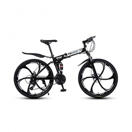 XINGXINGNS Bike XINGXINGNS 26" Folding Mountain Bike Carbon steel Frame with Anti-Skid and Wear-Resistant Tire Dual Disc Brake Great for City Riding and Commuting, Freestyle Bike for Boys and Girls