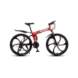XINGXINGNS Folding Bike XINGXINGNS 26" Folding Mountain Bike, Great for City Riding and Commuting, Carbon steel Frame, 21 Speed Double Shock Absorption Soft Tail for Boys and Girls in Multiple Colors