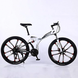 XINGXINGNS Bike XINGXINGNS 26 Inch Carbon Steel Mountain Bike, Folding Bike Unisex Mountain Bike High-Carbon Steel Frame Bike Mountain Bike 21 Speeds, 24inchs21speed