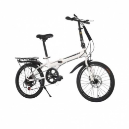 XINGXINGNS Bike XINGXINGNS Folding Bicycle Series, Great for City Riding and Commuting, Carbon steel Frame, Rear Carry Rack, and Kickstand, Freestyle Kid's Bike for Boys and Girls in Multiple Colors, White