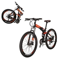 EUROBIKE Bike XLTL G7 Mens hardtail mountain Bike, 27.5-Inch Wheels Folding Bike, 21- Speed Disc Brakes (SPOKE Wheel)