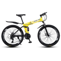 XUDAN Mountain Bike,21/24/27/30-Speed Dual-Disc Brakes, Sensitive Variable Speed Folding, Shock Absorption, Thicker Tires, Convenient For Adults Off-Road, 24/26 Inches