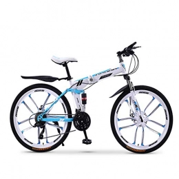 XWDQ Bike XWDQ Folding Mountain Bike Bicycle 20 / 24 / 26 Inch Male And Female Students Variable Speed Double Shock Absorption Adult, 20inch, 30speed