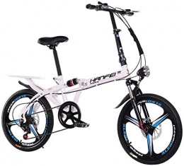 XXCZB Bike XXCZB 16 Inch 20 Inch Folding Speed Mountain Bike - Adult Car Student Folding Car Men And Women Folding Speed Bicycle Damping Bicycle Black 20inches-16inches_White