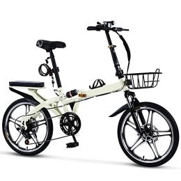 XYYYM Folding Bike 20 Inch 7-speed Utralight Portable Small Variable Speed Folding Bicycle, Dual Shock Absorption, Mechanical Disc Brakes, Suitable For Adult Men And Women