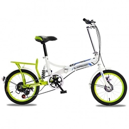 Y DWAYNE Bike Y DWAYNE Folding Aluminum Alloy Bicycle Front And Rear Dual Disc Brakes Ultra Light Portable Adult Men And Women Small Variable Speed Small Wheels 16 Inch Bicycle Student Bicycle