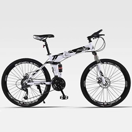 Y-PLAND Bike Y-PLAND 26 Inch Foldable Bicycle, Folding Bike for Ladies and Men, Folding Bike for Adults Suitable for Men Women Maximum Load 200Kg.-White_26 inches