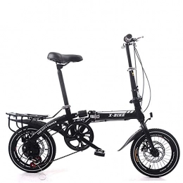 JIAWYJ Bike YANGHAO-Adult mountain bike- Folding Bike Unisex Alloy City Bicycle 16" with Adjustable Handlebar & Seat Single-speed, comfort Saddle Lightweight for Adults Men Women Teens Ladies Shopper YGZSDZXC-04