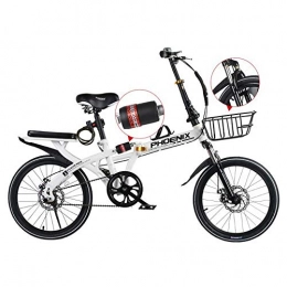 LIXBB Folding Bike YANGHAO- Folding Bicycle Women's Ultra-Light Adult Portable Work Adult Male Light 20-Inch Small Variable Speed Bike, C, 20 Inches OUZDZXC-9 (Color : A, Size : 16 Inches)