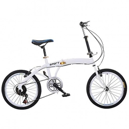 YANGMAN-L Folding Bike YANGMAN-L Folding Bike, Lightweight High-carbon Steel Frame 20 inch 7 Speed Shifting Disc Brake Foldable Bicycle for Adults Men Women Riding