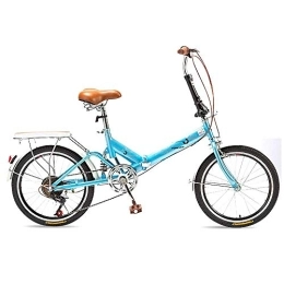 YANGSANJIN Folding Bike YANGSANJIN Folding Bike for Adults Men and Women 6 Speed Lightweight Mini Folding Bike with V Brake