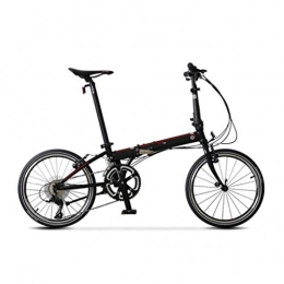 YANXIH Folding Bike YANXIH Adult Folding Bike White / black, 20" Inch Chrome-molybdenum Steel Frame, 18-speed Men's And Women's Long-distance Road Folding Bike(Color:B)