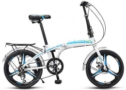 YAOJIA Folding Bike YAOJIA Mountain bikes for adults 20 Inches Wheels Mountain Bike 7-speed Transmission With Dual Disc Brakes | Portable Folding City Bicycle For Adult trek road bike (Color : B)