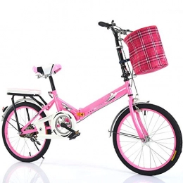 YBZX Bike YBZX 16 Inches / 20 Inches Adults Folding Bikes with Basket and Frame Mini Portable Bikes for Kids Foldable Bicycle Unisex Adjustable Seat and Handlebar