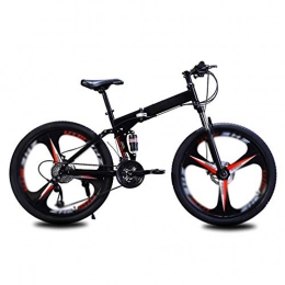 YBZX Folding Bike YBZX 24 Inches Variable Speed Folding Bikes for Adult Foldable Mountain Bike 3 Cutter Wheels Road Bikes for Men and Women