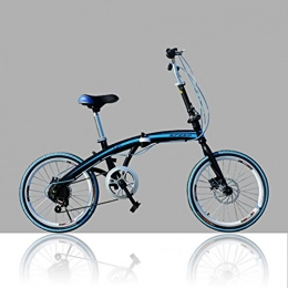 YEARLY  YEARLY Adults folding bicycles, Student folding bicycles U8 Men and women Foldable bikes-Blue 20inch