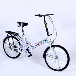YEARLY Folding Bike YEARLY Women foldable bikes, Adults folding bicycles Ladies bicycles Men and women Style Student car Foldable bikes-White 20inch