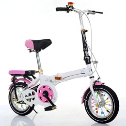 YEDENGPAO Bike YEDENGPAO Foldable Bicyclem, Universal Wayfarer, Unisex 6 Speed Folding Bike, 330 Mm (13 Inch) Frame And 20 Inch Wheels, Pink