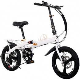 YEDENGPAO Folding Bike YEDENGPAO Mountain Bike, 14 Inch Folding Bike with Super Lightweight Magnesium Alloy Integrated Wheel, Premium Full Suspension And 7 Speed Gear, Lightweight And Durable for Men Women Bike