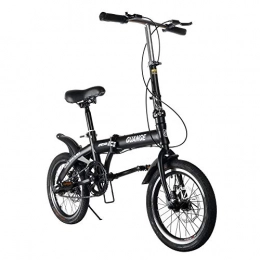 yichengshangmao Folding Bike yichengshangmao 16-inch foldable ultra-light bicycle variable speed double brake folding bicycle adult children anti-skid stable road bike