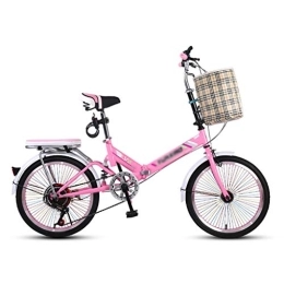 YICOL Folding Bike YICOL Folding Bike, Variable Speed Bicycle, 7 Speed Gears, Lightweight Steel Frame, Foldable Compact Bicycle for Teens and Adults, 20-inch Wheel