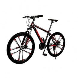 YISHENG Folding Bike YISHENG Ten-knife Wheel Folding Bike Suitable For Everyone, 30-speed Gearbox Steel Folding Bike, 25-inch Tires, Easy To Carry And Fold, Red