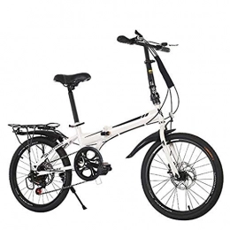YOUSR Folding Bike YOUSR Folding Bike, Great for City Riding and Commuting, with Low Step Through Steel Frame, Single Speed Drive, Front and Rear Fenders, White