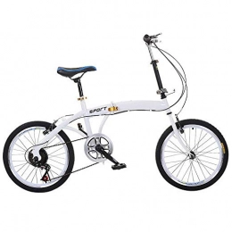 YPYJ 20 Inch Fast Folding Bike, Adult Bikes Ultralight Portable Bicycles Variable Speed   Bike