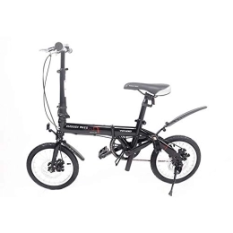 YQ&TL  YQ&TL Mini Folding Bike, 14 Inch, Variable Speed ​​Bike, Adjustable Seat Cycling Bikes, Gears Dual Disc Brakes Light Bike for Adult Students
