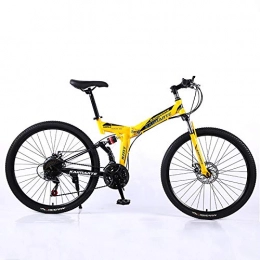 YUANP Foldable Mountain Bike 26-inch Variable Speed Adult Shock-absorbing Bicycle Mountain Bike,B-26-27speed
