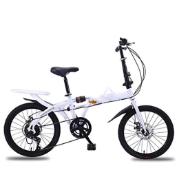 YUEXIN Folding Bike YUEXIN 16 Inch / 20 Inch Foldable Mountain Bike Folding Fully Assembled Bikes Variable Speed Shock-Absorbing Bicycle Adult Student Men and Women Outdoor City Cycling Travel