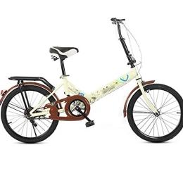 YUEXIN Folding Bike YUEXIN 20-Inch Folding Single-Speed Folding Mountain Bike Leisure Bicycle Can Be Used for Students To Go To School, Portable Fold up Bikes Adult Small Student Male Go Out To Play