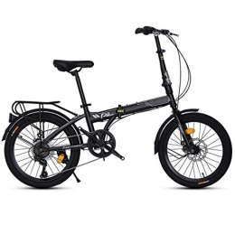 YUHT Bike YUHT Variable Speed Women Bicycle 20 Inch Adult Men's And Women's Folding Bike Portable Road Bike Small Wheel Lightweight Mountain Bike With Mechanical Disc Brake (Color : White, Size : 20") Unic