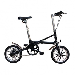 YUN&BO Folding Bike YUN&BO Folding Bike for Adult, 14 Inch Portable Mini Bicycle Students Commuter Bike, Ideal for Business Trips, Travel, Vacation, Easy To Carry, Black