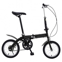 Yunyisujiao Bike Yunyisujiao Premium Folding Bike In 14 Inch, Lightweight Mini Folding Bike Small, Portable Bike Adult Student, Lightweight Mini Folding Bike Variable Speed Bike (Color : Black)