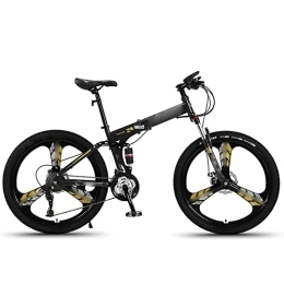 YXGLL Bike YXGLL 26inch Mountain Bike Folding Bicycle Students Variable Speed Off-road Shock-absorbing Bicycles (yellow 24 speed)