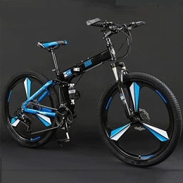 YXGLL Folding Bike YXGLL Mountain Bike 24 / 26 Inch Adult Folding Off-road 24 / 27 Variable Speed Male and Female Student Bicycle (blue 27)