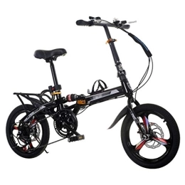 YYSD Bike YYSD 16 / 20 inch 7 Speed City Folding Mini Compact Bike Bicycle Urban Commuters Dual Disc Brake Suspension Bicycle for Men, Women, Students