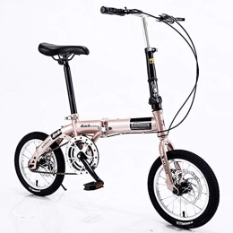YYSD Folding Bike YYSD Adult Folding Bike 5 Speed Mini Lightweight Dual Disc Brakes Non-Slip Bicycles for Men, Women, Students, Office Workers(Suitable Height: 125-175cm)