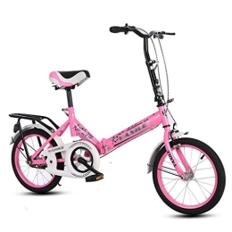 YYSD Folding Bike YYSD Folding Bicycle 20 Inch Single Speed Shock Absorber Bicycle Portable Lightweight Foldable Bike for Student Men Women - 4 Color