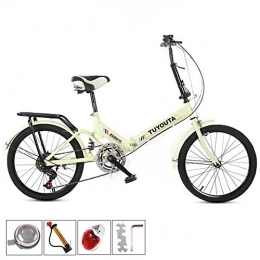 ZCPDP Folding Bike ZCPDP 20 Inch Foldable Light Speed Bicycle Small Portable Bicycle Adult Student Folding Bike Frame Mountain Bike