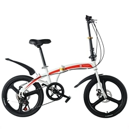 zcyg Bike zcyg 20 Inch Mountain Bike, Foldable Bike, For Women Womens Ladies Bike, Mens Bicycle(Size:20inch, Color:White)