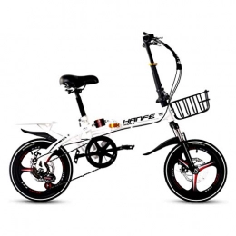 ZDZXC Folding Bike ZDZXC Folding Variable Speed Bicycle Women's Ultralight Adults Full Suspension Mountain Bike Ten Seconds to Fold Aluminum Alloy Integrated Wheel Design